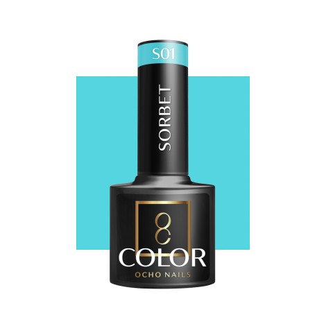 OCHO NAILS Hibridni lak za nokte Sorbet S01 - 5 g — pogled sprijeda