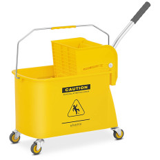 Reinigungswagen mit MOP-Stickbehälter mit Trennwand 20 l