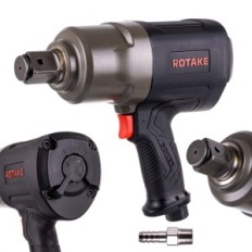 Pnevmatski ključ Kratka rotacija 2100 nm 1 "Twin Hammer