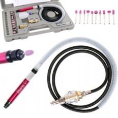 Mini Pneumatic Grinder Fingeraksel + slibesten