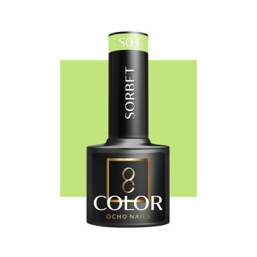OCHO NAILS Υβριδικό βερνίκι νυχιών Sorbet S03 - 5 g — προβολή από μπροστά
