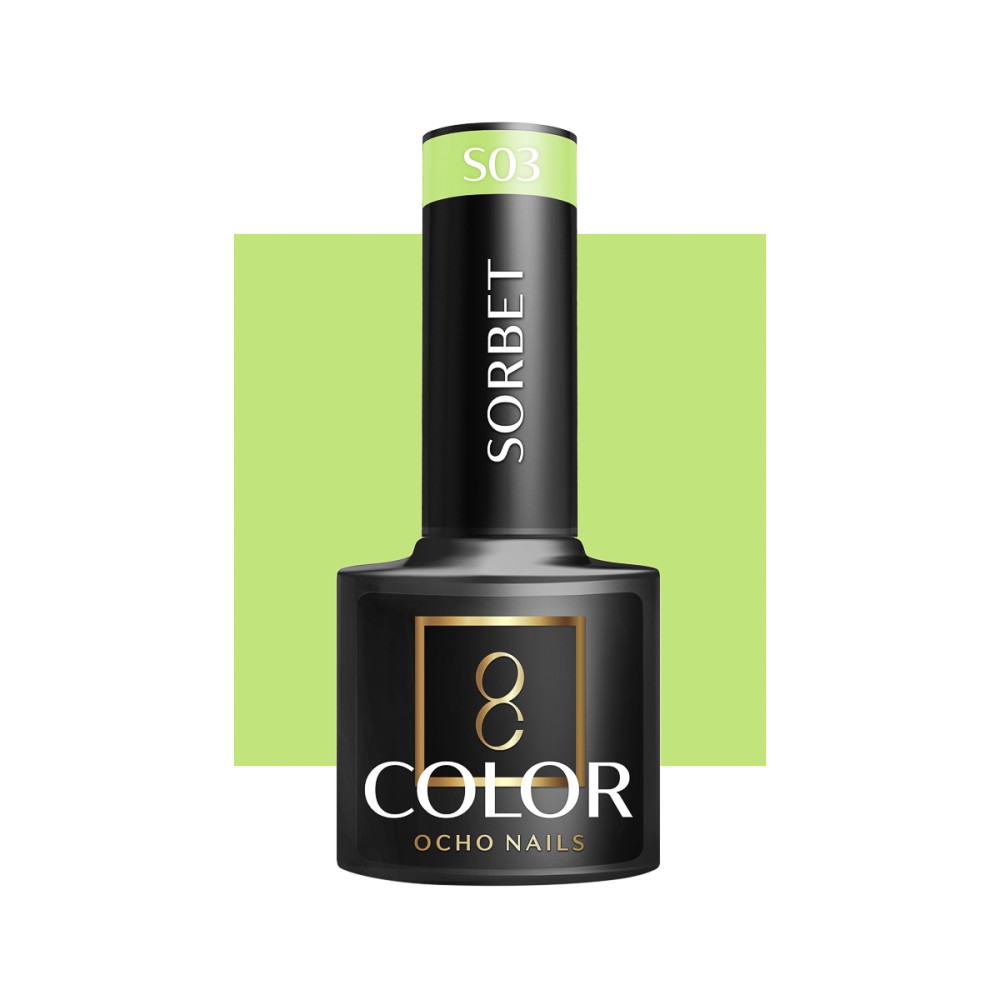 OCHO NAILS Hybrid nagellack Sorbet S03 - 5 g — framsida