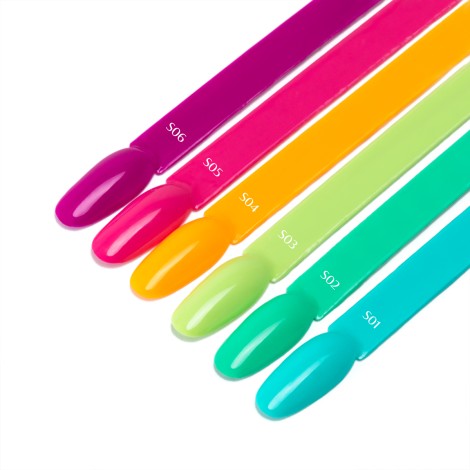 OCHO NAILS Υβριδικό βερνίκι νυχιών Sorbet S03 - 5 g — κοντινή επιφάνεια
