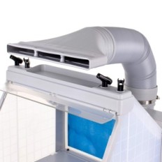 Pintura de modelado de cabina 4x Soporte de aerógrafo 4x Iluminación LED