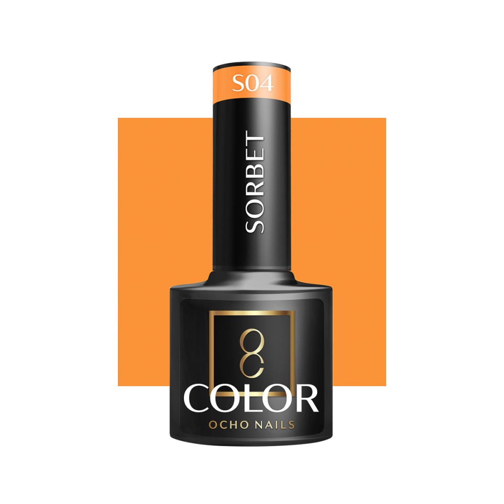 OCHO NAILS Υβριδικό βερνίκι νυχιών Sorbet S04 - 5 g — προβολή από μπροστά