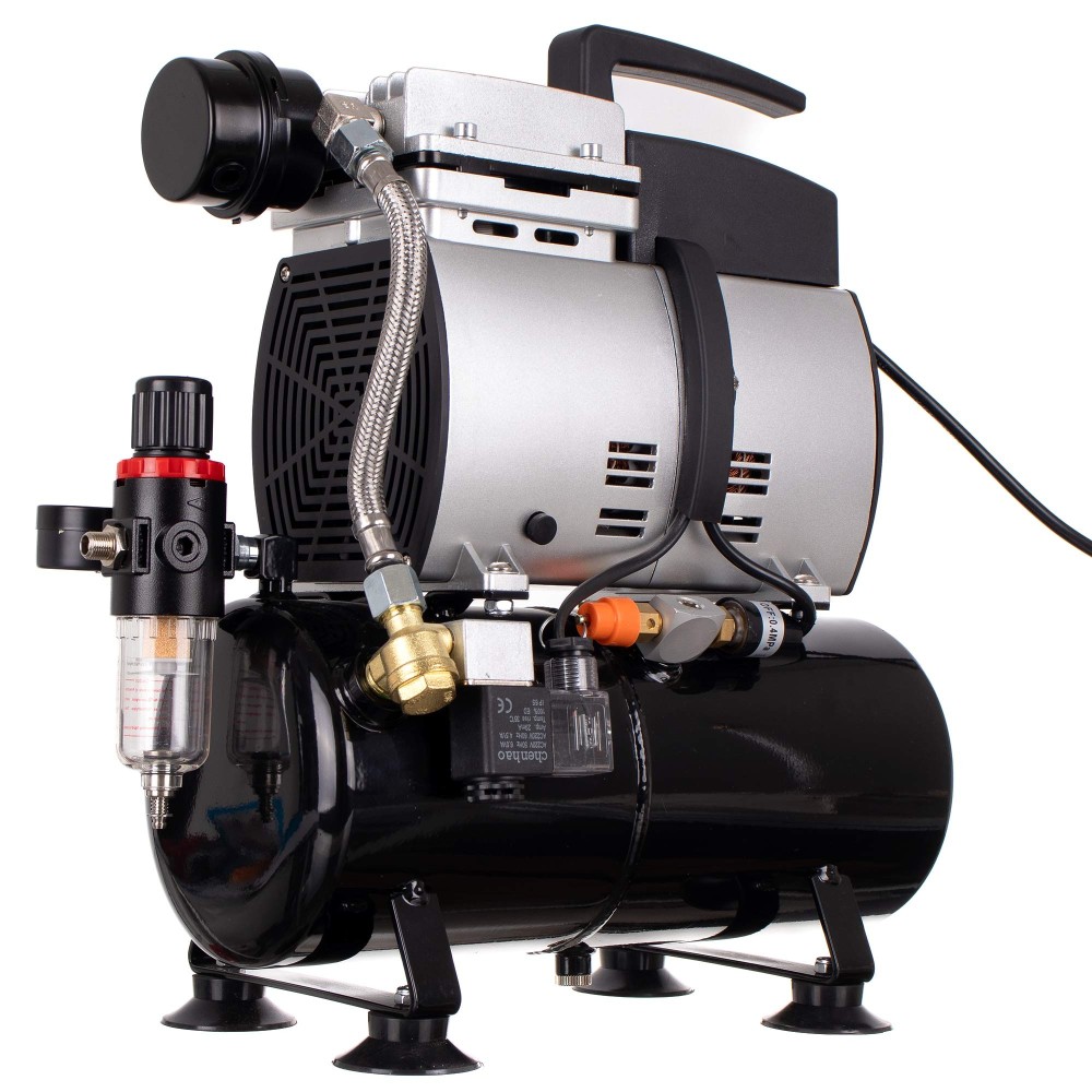 Tugev kompressor Aerograph 4L 350W max 4 bar 44 l / min reduktorfilter