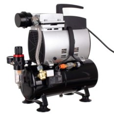 Forte Compressor Aerógrafo 4L 350W Max 4 Bar 44 L / min Reducer Filter