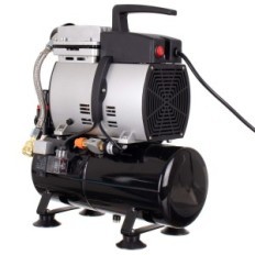 Sterke compressor Aerograph 4L 350W MAX 4 STUK 44 L / MIN-reductiefilter