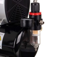 Forte compressore Aerografo 4L 350W Max 4 bar 44 L / min Filtro riduttore