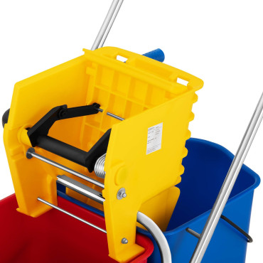 Footagepatron med presscruiser för mop två hinkar 2 x 24 l