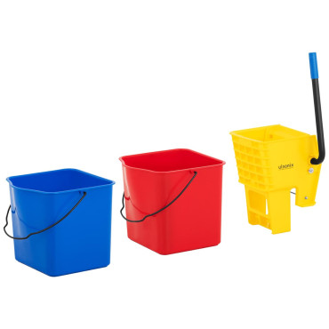 Posnetki Kartuša s stiskalnico za mop Dve žlice 2 x 24 l