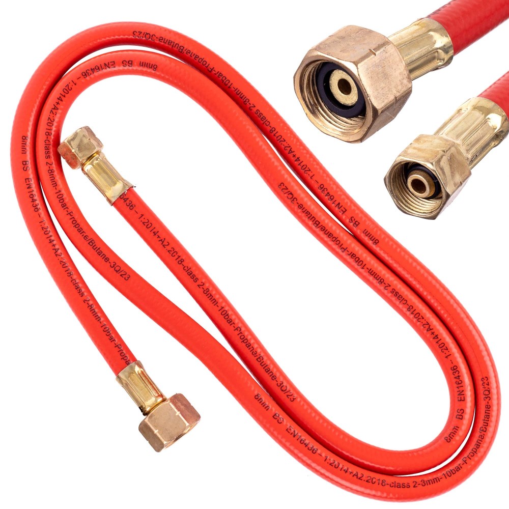 Propano Up304 1.5m Serpente per bruciatore con 3/8 "LH - W21 8X1 / 4" LH (big cilindro)