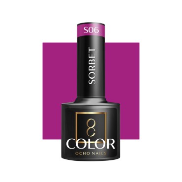 OCHO NAILS Hibridni lak za nokte Sorbet S06 - 5 g — pogled sprijeda