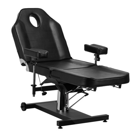 PRO INK 322F poltrona idraulica per tatuaggi nera