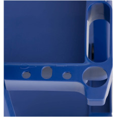 Carrello di servizio con ripiani con mop e borsa per lavanderia