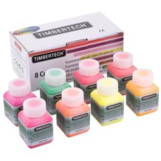 Florescent Acrylic Paint 30ml x 8 Farve til aerografer Modellering