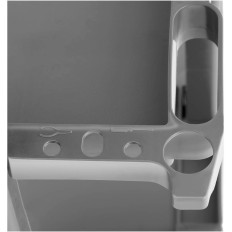 Carrello di servizio con ripiani con mop e borsa per lavaggio + copertura