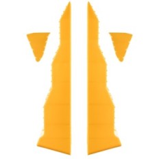 Investissements Nivelant Premières 2 PCS KPL avec Coins de cales pour remorques