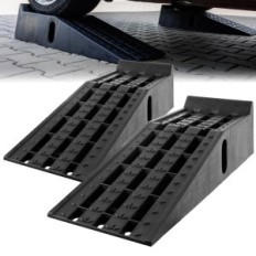 2 PCS Coche inventa 6t Taller Ramps Plataforma rodante de ancho