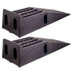 2 stks auto uitvindt 6T Workshop Ramps Rolling Platform Wide