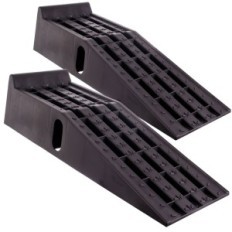 2 PCS Coche inventa 6t Taller Ramps Plataforma rodante de ancho