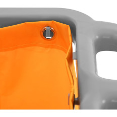 Carrello di servizio con ripiani con mop e borsa per lavaggio + copertura