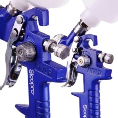3x Painter Gun HVLP 0.8 1,4 1.7 Festés ALU Case Reducer