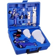 Pistolet de pique-nique SET 0.8 + 1,4 + 1,7 peinture HVLP Réducteur SICOPRO