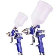 Picknickpistool Set 0.8 + 1,4 + 1.7 HVLP Painting Sicopro Reducer