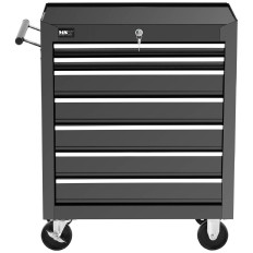 Herramienta móvil del árbol de trabajo de la carretilla con el asa 7 cajones