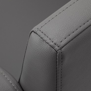 Kadernícke kreslo Gabbiano Sewilla sivé s čiernym podstavcom — detail operadla