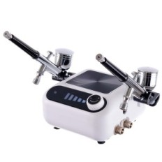 Kompresor pro dva aerografy 2x 0,3 hadice 170cm Automatický stezlový kompresor