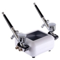 Kompresor pro dva aerografy 2x 0,3 hadice 170cm Automatický stezlový kompresor