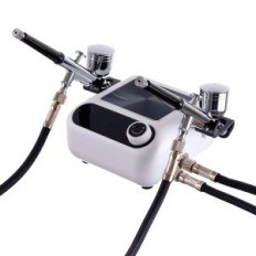 Compressor for two Aerographs 2x 0,3 Hose 170cm AUTO STOP COMPRESSOR