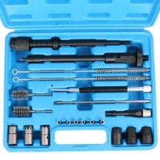 Um conjunto de lâminas LT-U33, pincéis para limpar os soquetes do injetor