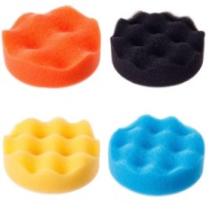 Un ensemble de éponges de polissage. Velcro. Velcro. 75mm 50pcs sur le tournevis polisseur