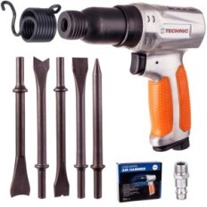Hammer Pneumatic Impact + 5x Grotta Scalpaliatura Calzatura rotonda Chiusura rotonda