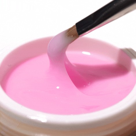 OCHO NAILS Konštrukčný gél svetloružový 30 g — detail povrchu