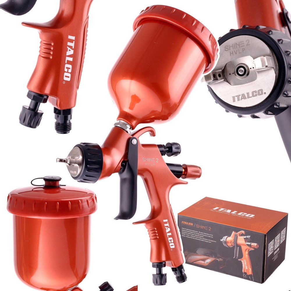 Premium HVLP 1.3mm Pro Italco Shine 2 maalimiseks