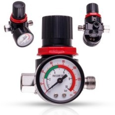 Membrane 1/4 pneumatic reducer for varnish pistol