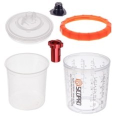 Un ensemble de tasses pour mélanger le vernis PPS 11x Adaptateur 16x1,5 mm