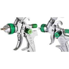 Paint Gun 3X Dyse 0,8 1,4 1,7 HVLP for maling 600 + 125
