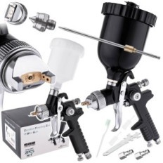 Buse 3x pistolet pique-nique 0,8 1.4 1,7 HVLP pour la peinture noire