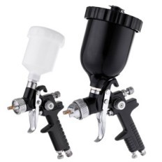 Picnic Gun 3x Boquilla 0.8 1.4 1.7 HVLP para pintar negro