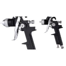 Picknickpistool 3x-nozzle 0.8 1.4 1.7 HVLP voor het schilderen van zwart