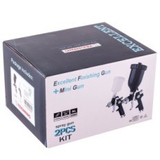 Picnic arma 3x bico 0,8 1.4 1.7 HVLP para pintura preta