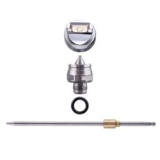 Pistolet Lakierniczy Zestaw 3x Dysza 0,8 1,4 1,7 HVLP do Malowania BLACK