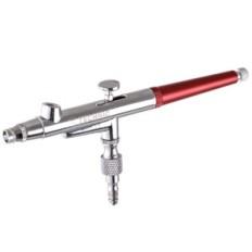 Aerograma de modelado con boquilla 0.4mm dos tanques de pintura roja