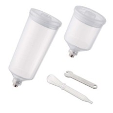 Modélisation aérographe avec buse 0.4mm deux réservoirs de peinture rouge