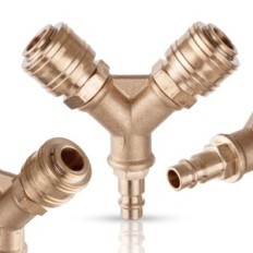 Accoppiamento rapido Air distributore Air TEE 1/4